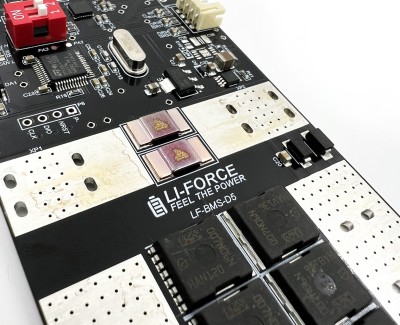 Плата Smart BMS/СКУ LF-BMS-D5 (3s-6s, 6 Fet, 60A, I2C, CAN, Led)
