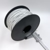 На катушке Медный провод 18AWG 200м 0,75 кв.мм (150*0,08мм) (белый, UL3135) LFW-18B в мягкой силиконовой изоляции фото 3