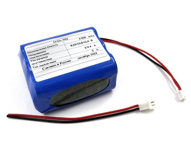 Аккумуляторная батарея 12v (10,8В) 4,0Ач LF-114-8964 (Li-Ion, 3S2P, XH-2pin-2.54) для робототехники