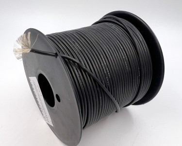 На катушке Медный провод 17AWG 50м 1,0 кв.мм (210*0,08мм) (черный, UL3135) LFW-17B в мягкой силиконовой изоляции