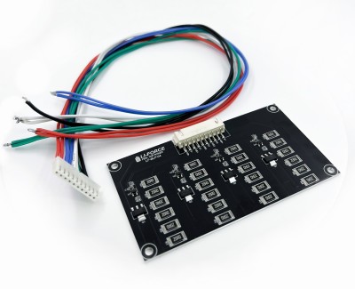 Плата балансировки 1-4S LiFePO4 LF-BLP-04 (1 А) с балансировочным разъемом