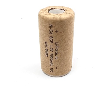 Ni-Cd 1.2V, SC, 1500 мАч, 10C (аккумулятор никель-кадмиевый)