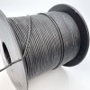 На катушке Медный провод 22AWG 200м 0,3 кв.мм (60*0,08мм) (черный, UL3135) LFW-22B в мягкой силиконовой изоляции фото 3