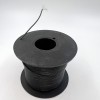 На катушке Медный провод 22AWG 100м 0,3 кв.мм (60*0,08мм) (черный, UL3135) LFW-22B в мягкой силиконовой изоляции фото 0