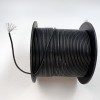 На катушке Медный провод 22AWG 100м 0,3 кв.мм (60*0,08мм) (черный, UL3135) LFW-22B в мягкой силиконовой изоляции фото 1