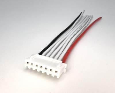 Балансировочный разъем 7 pin (6s, XH) с ПВХ проводом 20awg, 100мм