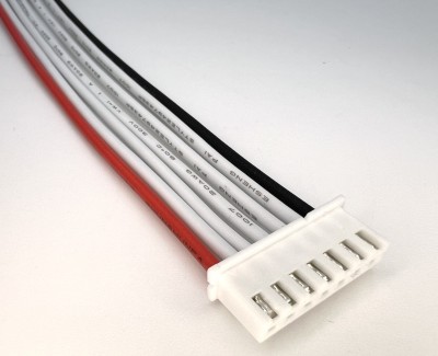 Балансировочный разъем 7 pin (6s, XH) с ПВХ проводом 20awg, 200мм