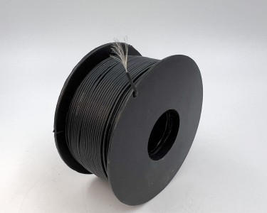 На катушке Медный провод 26AWG 100м 0,14 кв.мм (30*0,08мм) (черный, UL3135) LFW-26B в мягкой силиконовой изоляции