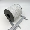 На катушке Медный провод 26AWG 300м 0,14 кв.мм (30*0,08мм) (белый, UL3135) LFW-26W в мягкой силиконовой изоляции фото 1