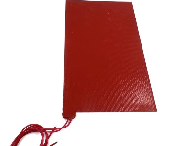 Нагревательная пластина 280х165мм (12V-20W, 24V-80W, 7 Ом, силиконовая) LFH-6943sg на клейкой основе