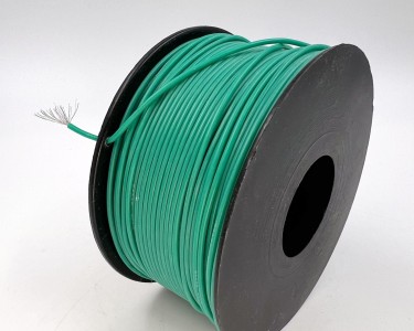 На катушке Медный провод 16AWG 20м 1,27 кв.мм (252*0,08мм) (зеленый, UL3135) LFW-16G в мягкой силиконовой изоляции