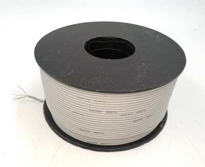 На катушке Медный провод 24AWG 100м 0,2 кв.мм (40*0,08мм) (серый, UL3135) LFW-24Gr в мягкой силиконовой изоляции