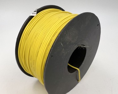 На катушке Медный провод 26AWG 100м 0,14 кв.мм (30*0,08мм) (желтый, UL3135) LFW-26Y в мягкой силиконовой изоляции
