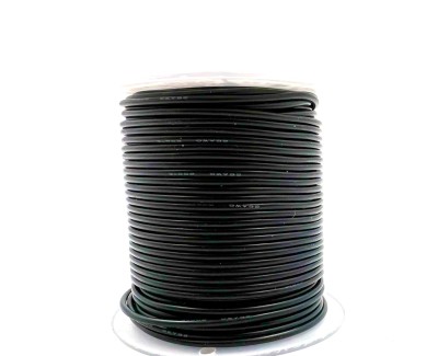 На катушке Медный провод 26AWG 30м 0,14 кв.мм (30*0,08мм) (черный, UL3135) LFW-26B в мягкой силиконовой изоляции