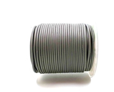 На катушке Медный провод 26AWG 30м 0,14 кв.мм (30*0,08мм) (серый, UL3135) LFW-26Gr в мягкой силиконовой изоляции