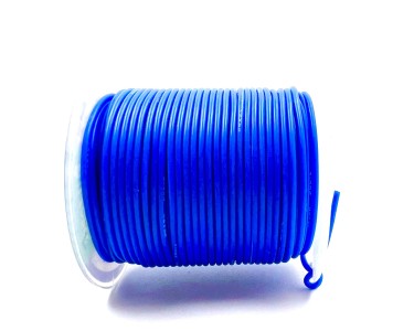 На катушке Медный провод 26AWG 30м 0,14 кв.мм (30*0,08мм) (синий, UL3135) LFW-26Bl в мягкой силиконовой изоляции