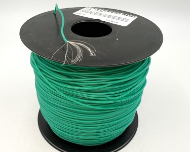 На катушке Медный провод 26AWG 300м 0,14 кв.мм (30*0,08мм) (зеленый, UL3135) LFW-26G в мягкой силиконовой изоляции