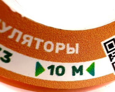 На катушке Медный провод 22AWG 10м 0,3 кв.мм (60*0,08мм) (оранжевый, UL3135) LFW-22O в мягкой силиконовой изоляции