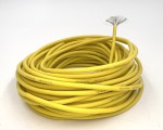 16AWG 1,27 мм² Медный провод в силиконовой изоляции (желтый, UL3135) LFW-16Y