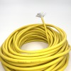 16AWG 1,27 мм² Медный провод в силиконовой изоляции (желтый, UL3135) LFW-16Y фото 0