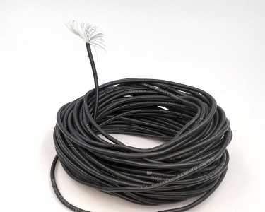 20AWG 0,5 мм² Медный провод в силиконовой изоляции (чёрный, UL3135) LFW-20B