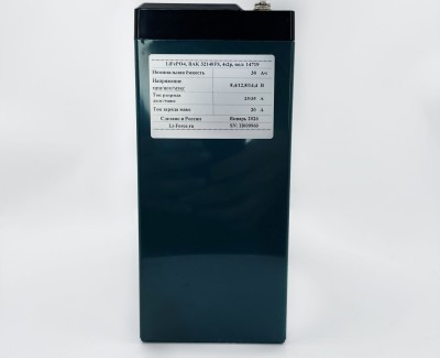 Аккумулятор 12В 30Ач V2 LF-1230-14719 (LiFePO4, 4S2P, c 2xUSB и прикуривателем, P)