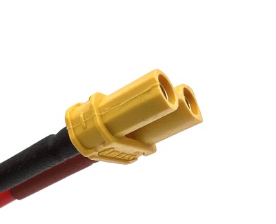 Разъем питания Amass XT30U-F с силиконовым проводом 18AWG, 100мм