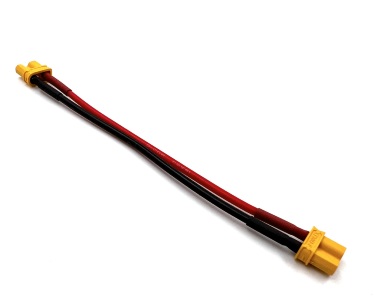 Удлинитель Amass XT30U-F -> XT30U-F с силиконовым проводом 18AWG, 200мм