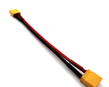 Удлинитель Amass XT30U-M -> XT30U-M с силиконовым проводом 18AWG, 200мм