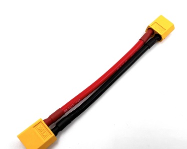 Удлинитель Amass XT60-M -> XT60-M с силиконовым проводом 12AWG, 200мм