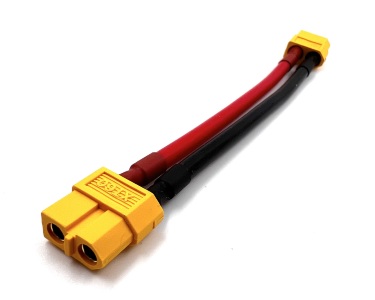 Удлинитель Amass XT60-F -> XT60-F с силиконовым проводом 12AWG, 200мм