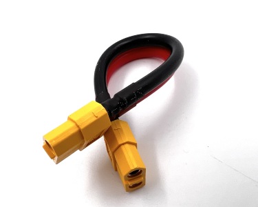 Удлинитель Amass XT60-F -> XT60-F с силиконовым проводом 14AWG, 100мм