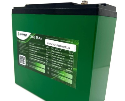 Аккумулятор 24В 15Ач LF-2415-12462 (LiFePO4, 8S1P, BAK 32140FS, P)