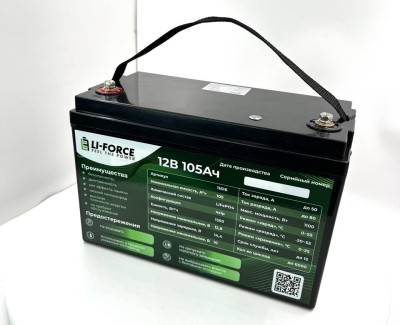 Аккумуляторная батарея 12В 105Ач LF-12105-11616 (LiFePO4, 4S1P, EVE LF105, P)