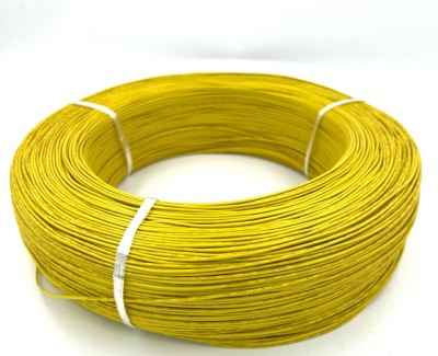 Провод в ПВХ изоляции 24AWG UL-1007, 0.2 мм², желтый