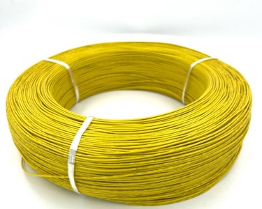 Провод в ПВХ изоляции 24AWG UL-1007, 0.2 мм², желтый