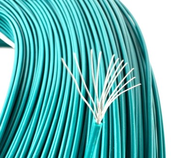 Провод в ПВХ изоляции 24AWG UL-1007, 0.2 мм², зеленый