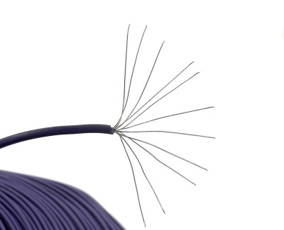 Провод в ПВХ изоляции 24AWG UL-1007, 0.2 мм², сиреневый