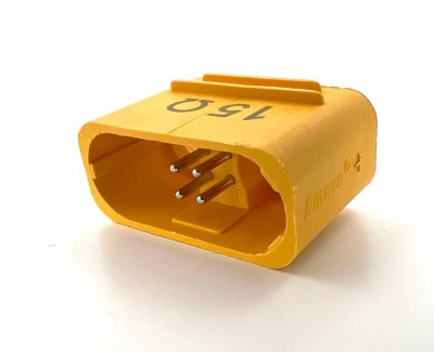 Разъем Amass AS150U-M (2+4) безыскровый (вилка, 150А, желтый)