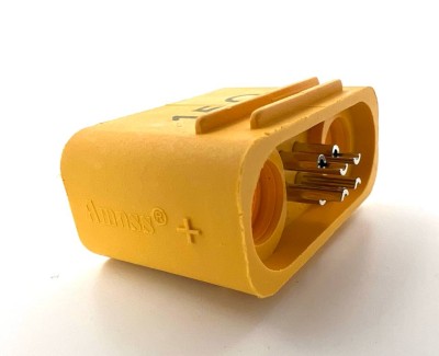 Разъем Amass AS150U-M (2+4) безыскровый (вилка, 150А, желтый)