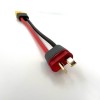 Разъем питания Amass XT60H-F с силиконовым проводом 14AWG ->T-plug-M, 100мм фото 6