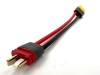Разъем питания Amass XT60H-F с силиконовым проводом 14AWG ->T-plug-M, 100мм