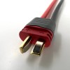 Разъем питания T-plug-M с силиконовым проводом 14AWG 100мм фото 11