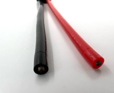 Разъем питания T-plug-M с силиконовым проводом 14AWG 100мм