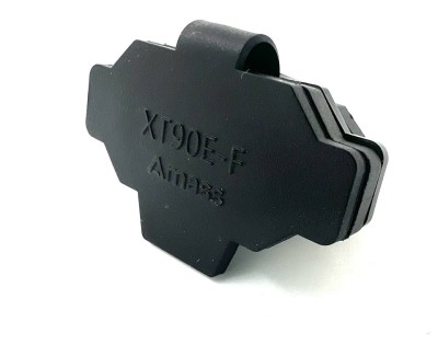 Разъем Amass XT90E-F + колпачок (розетка, 90А, черный)