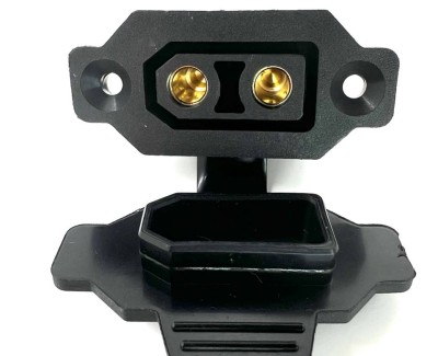 Разъем Amass XT90E-F + колпачок (розетка, 90А, черный)