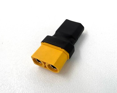 Переходник Amass XT90H-F -> XT60-M желтый (XT90H-F 