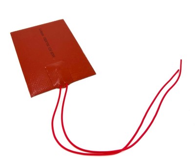 Нагревательная пластина 150х100мм (12V-60W, 2,4 Ом, термостат 90С, силиконовая) LFH-13080sg на клейкой основе