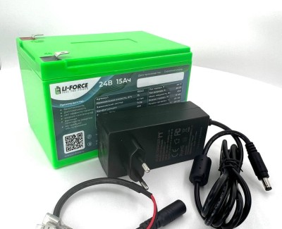Комплект- Аккумулятор 12В 30Ач LF-1230-6876 (Li-ion, 3S6P, P)+З/У 12,6В 3А