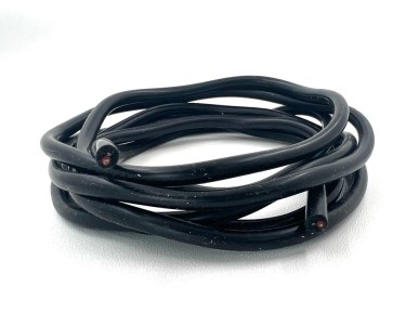 2*0,3 мм² Extra soft, Двойной медный провод в силиконовой изоляции (черный, UL3135)
